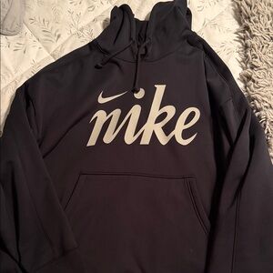 Nike Women’s Black Hoodie with Gray Logo